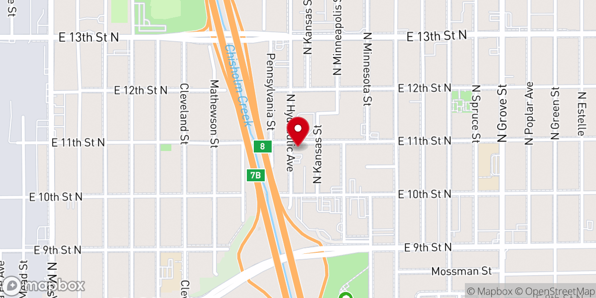 Map showing location of Rivercrest Free Methodist Church