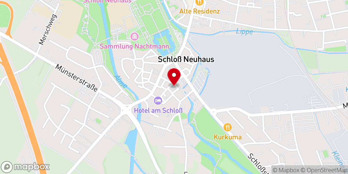 Map showing location of Pfarrbüro Hl. Martin Schloß Neuhaus