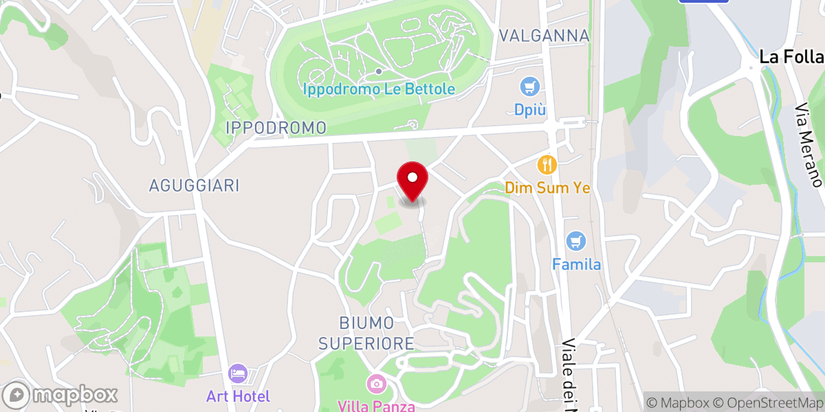 Map showing location of Oratorio di Biumo Superiore "Maria Immacolata"