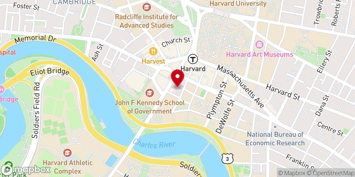 Map showing location of University Lutheran Church (ELCA)