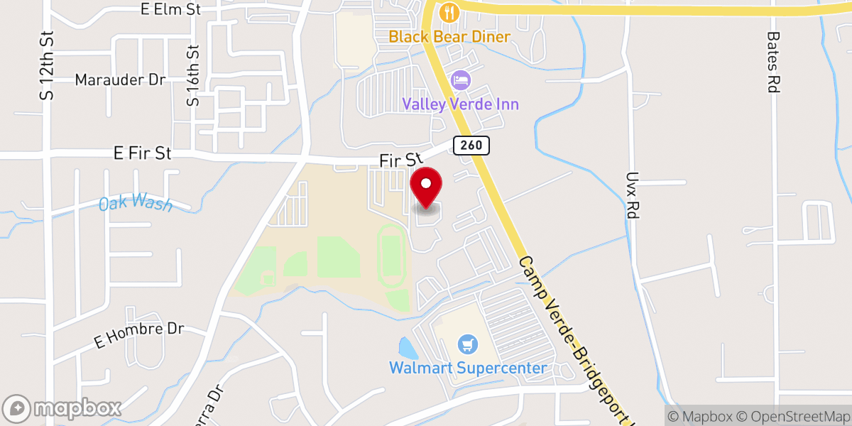Map showing location of Hilltop Christian Pre-School