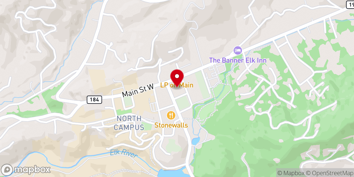 Map showing location of The Village of Banner Elk