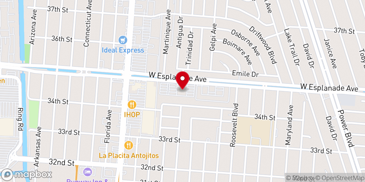 Map showing location of Lakeshore CDJR of Kenner