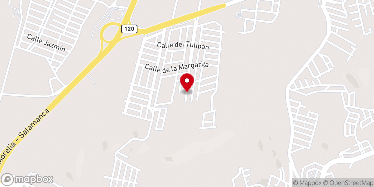 Map showing location of Iglesia Cristiana Elim