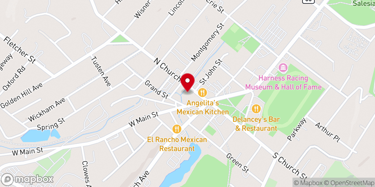 Map showing location of Enterprise Rent-A-Car