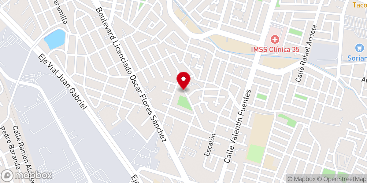 Map showing location of Parroquia Jesús Príncipe de Paz