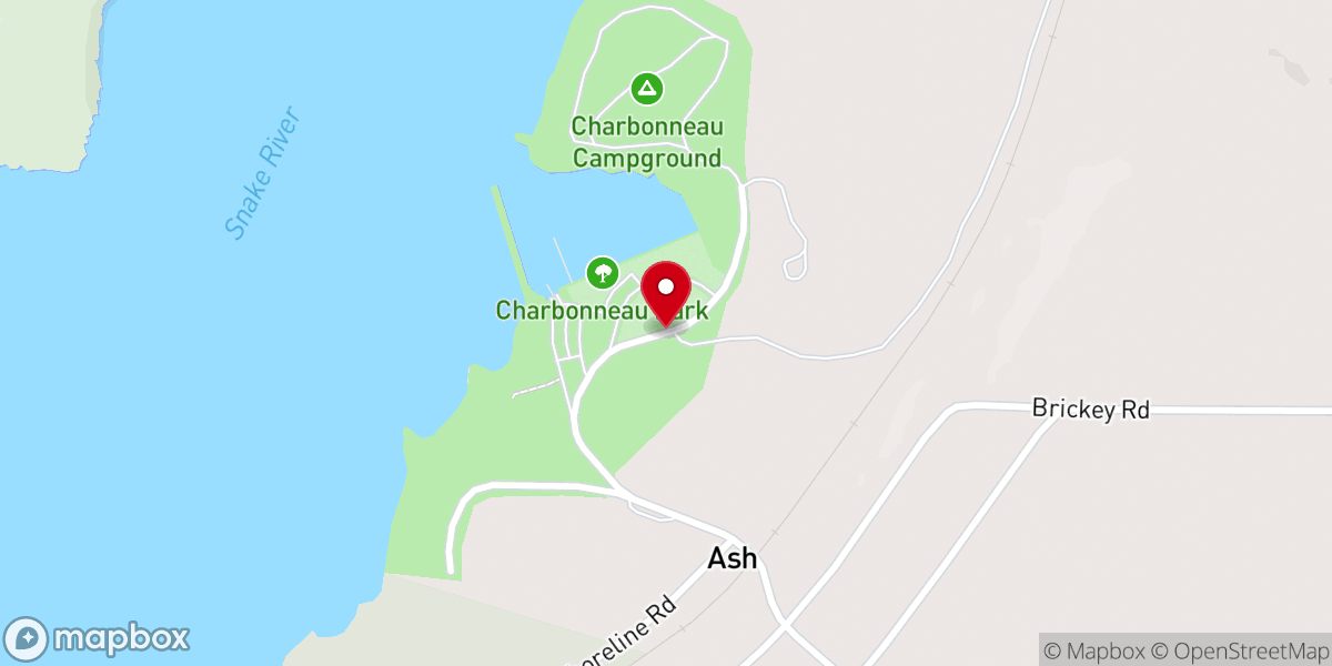 Map showing location of Charbonneau Park