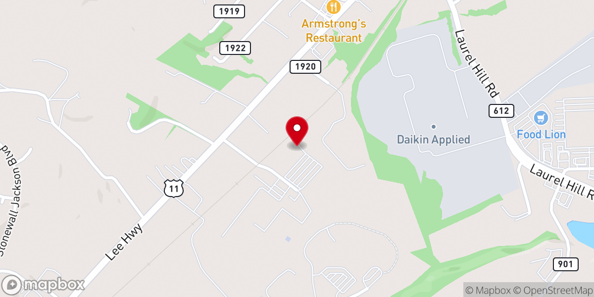 Map showing location of Verona Community Food Pantry