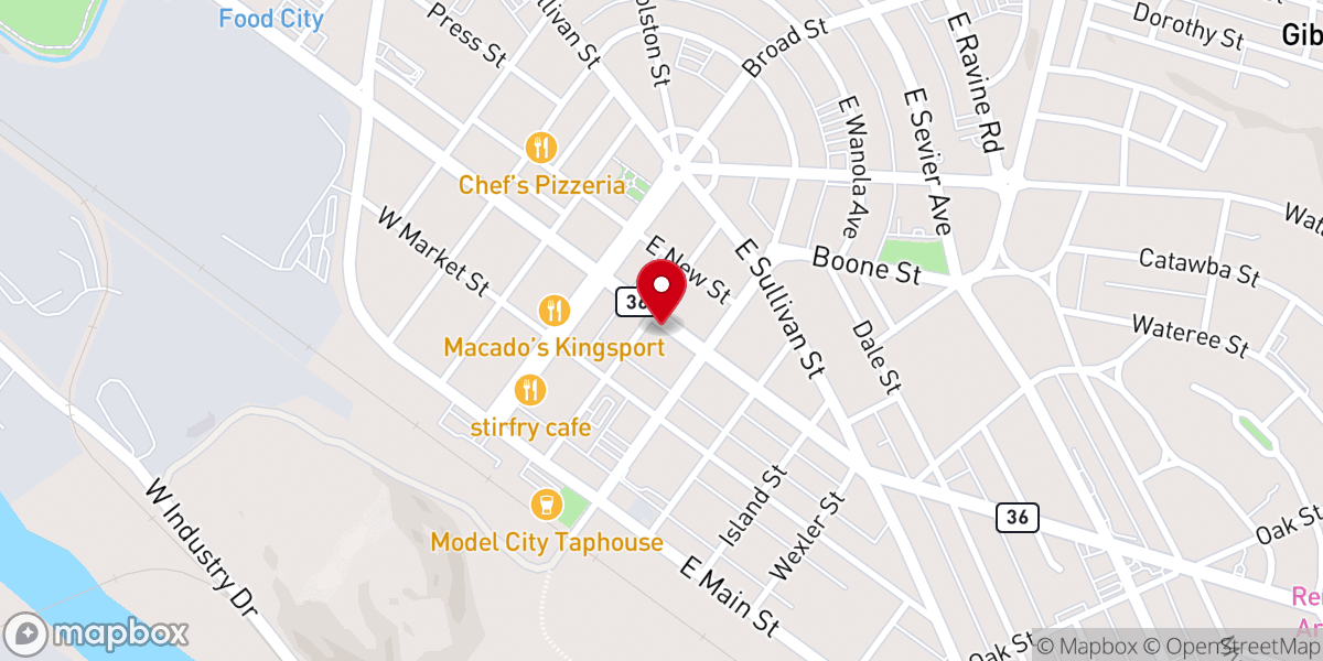 Map showing location of reNEWed Church