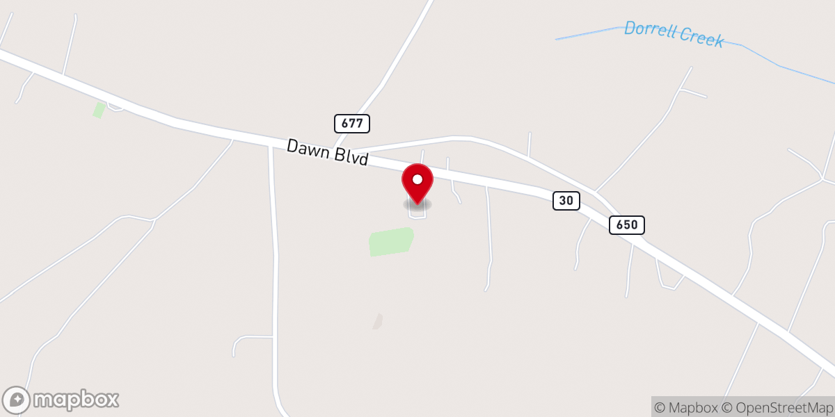 Map showing location of First Mt Calvary Baptist Church