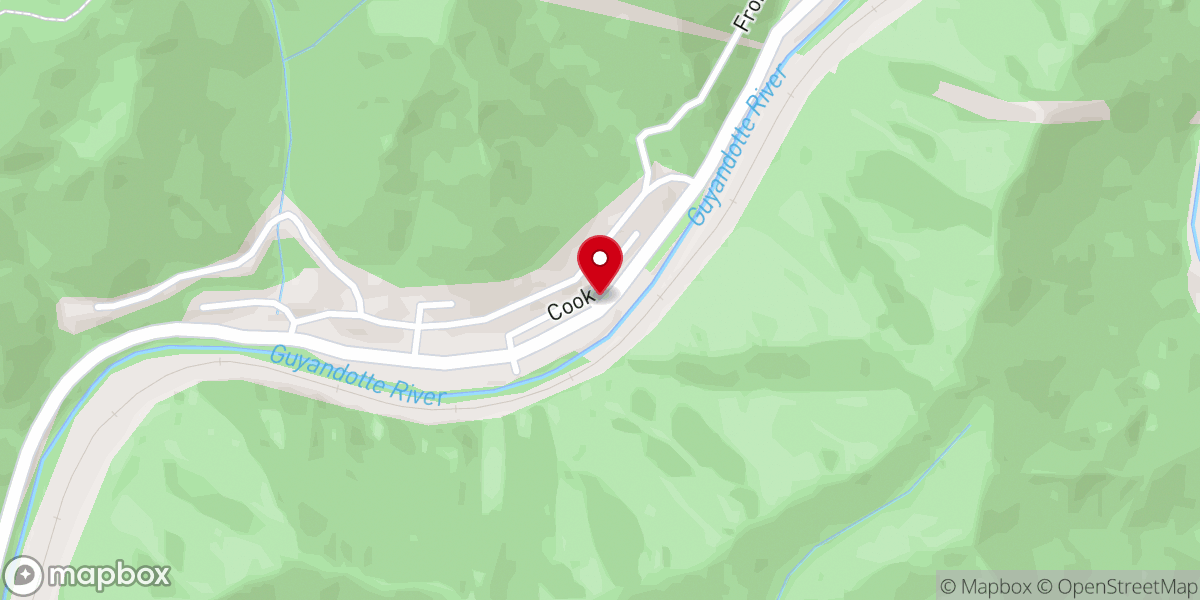 Map showing location of St. Andrew's Episcopal Church
