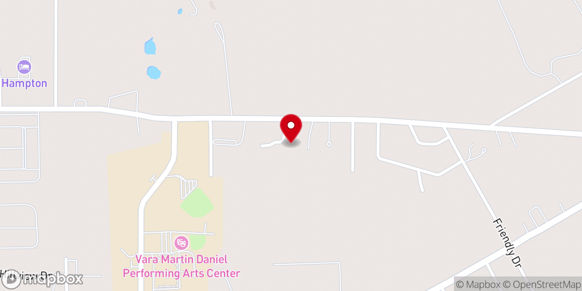 Map showing location of Hillsboro Church of Nazarene