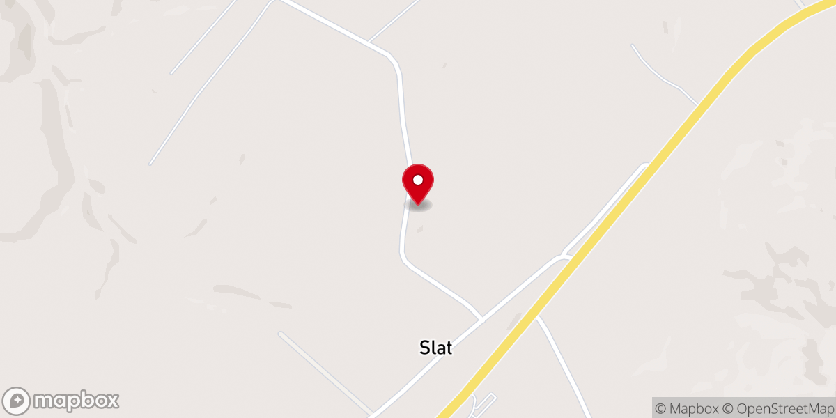 Map showing location of New Charity Baptist Church