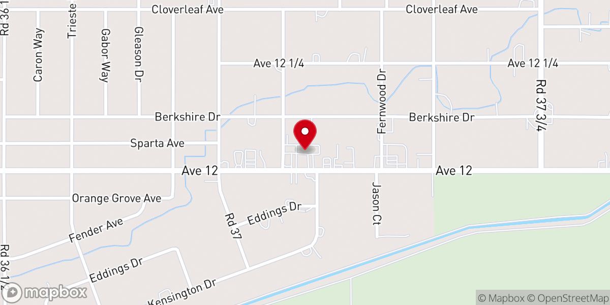 Map showing location of Flipside Christian Church