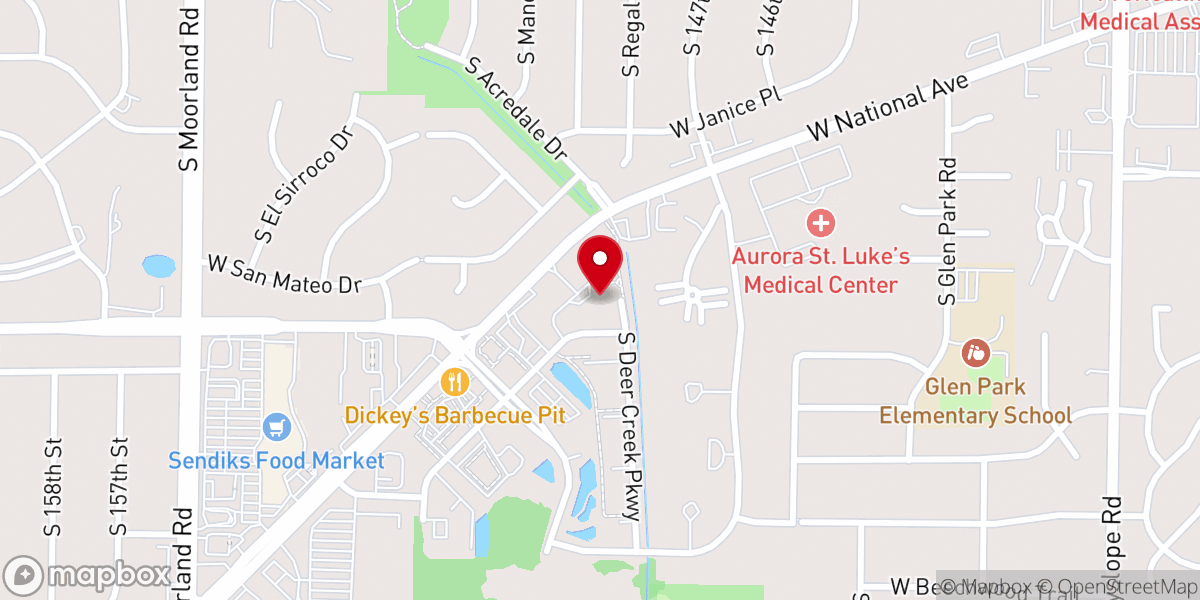 Map showing location of Forest Park