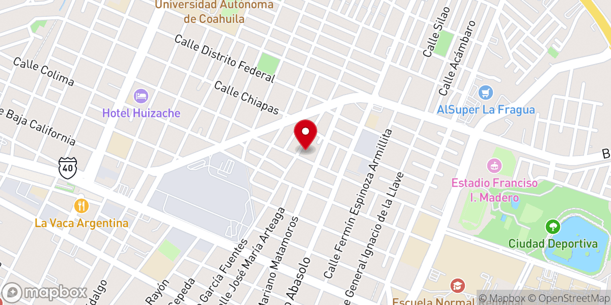 Map showing location of Parroquia Del Espíritu Santo