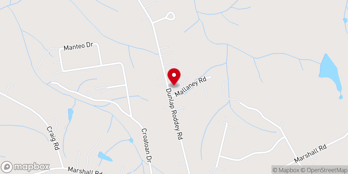 Map showing location of Pleasant Ridge Baptist Church