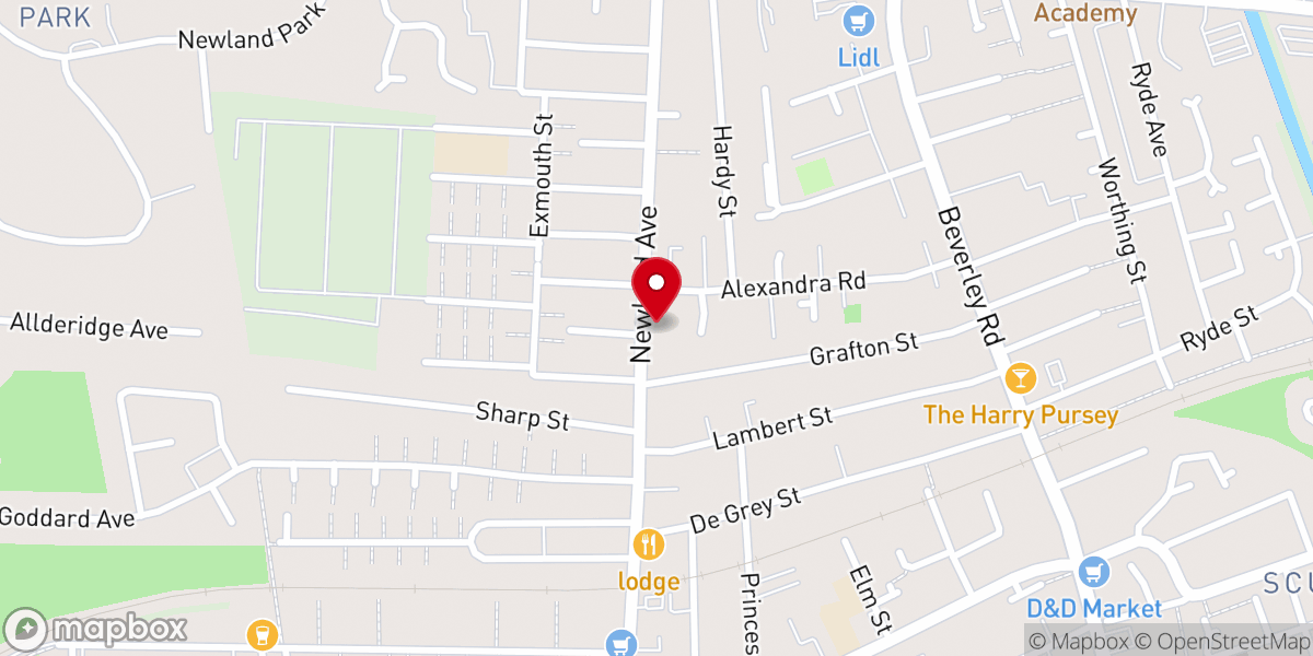 Map showing location of The Potter's House Church Hull