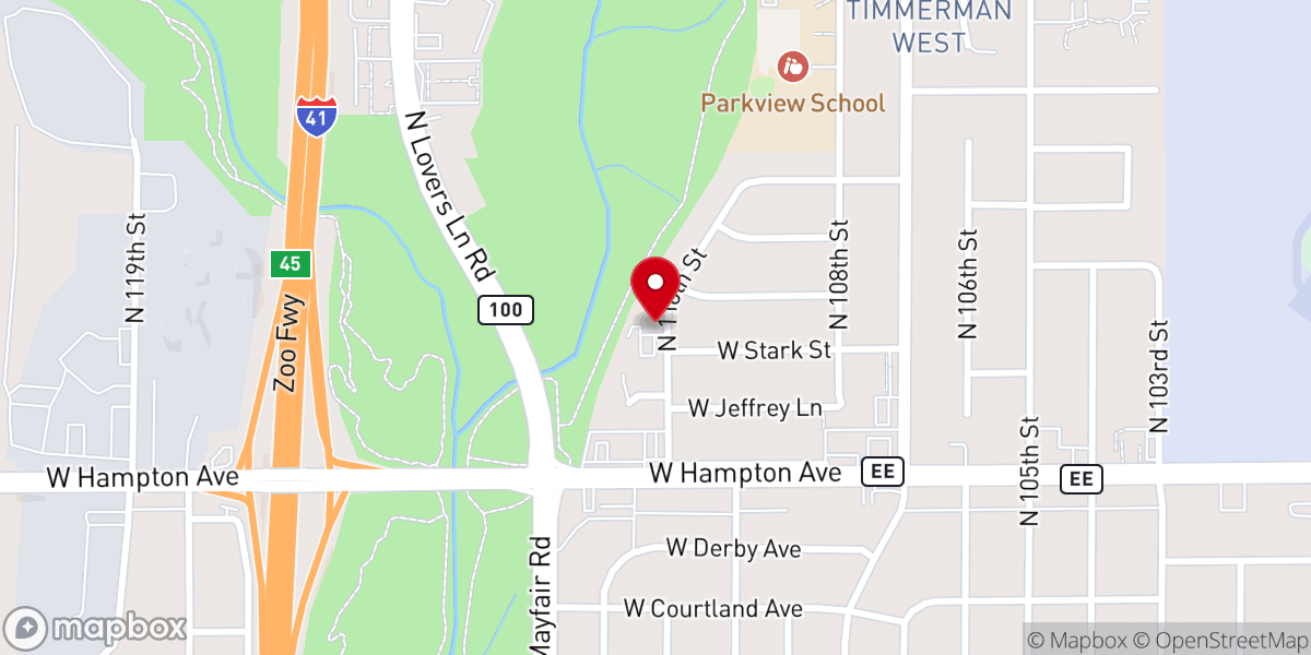 Map showing location of Kingdom Hall of Jehovah's Witnesses