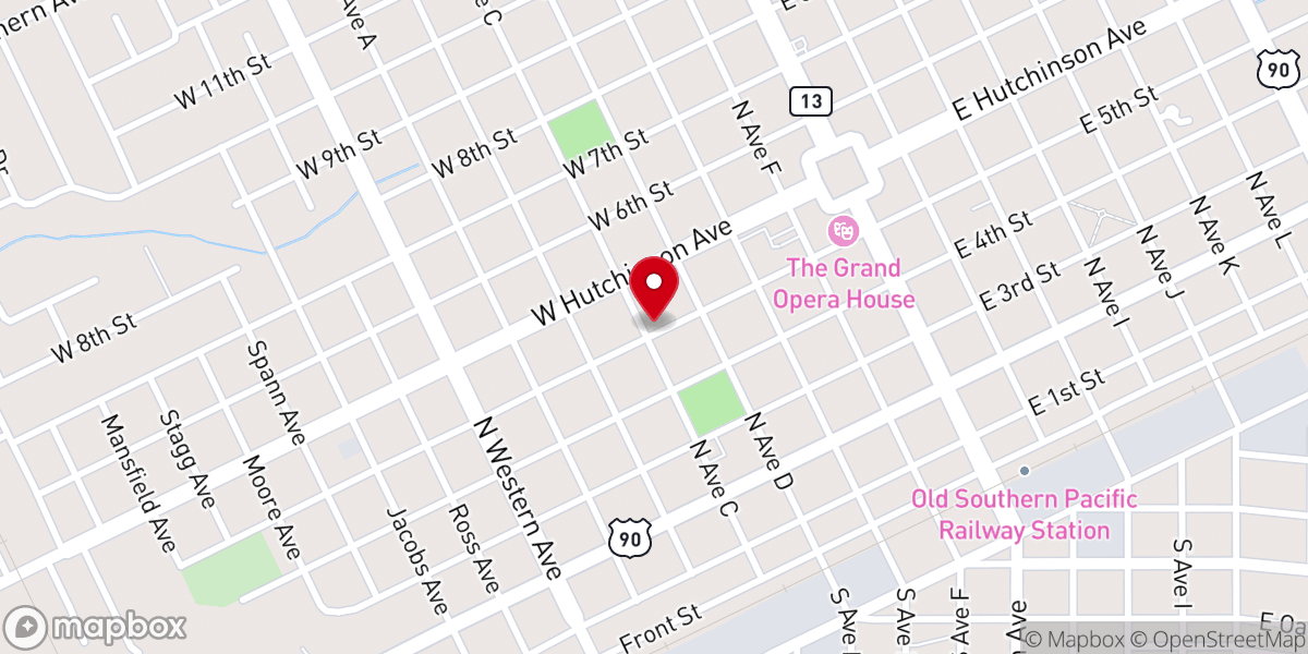 Map showing location of Israelite Baptist Church