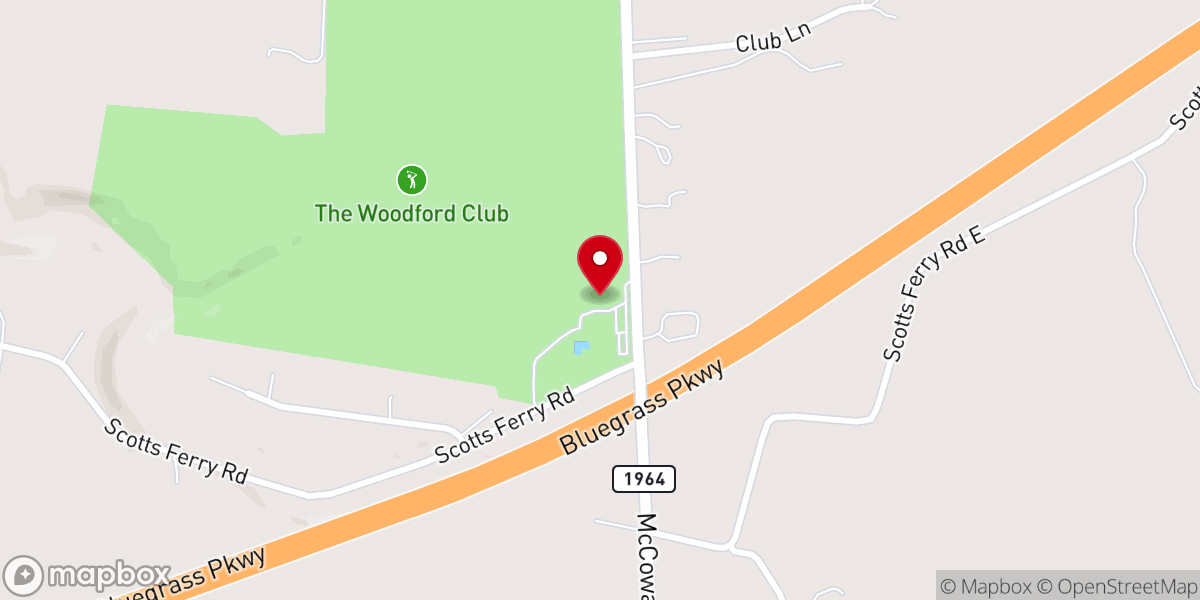 Map showing location of The Woodford Club