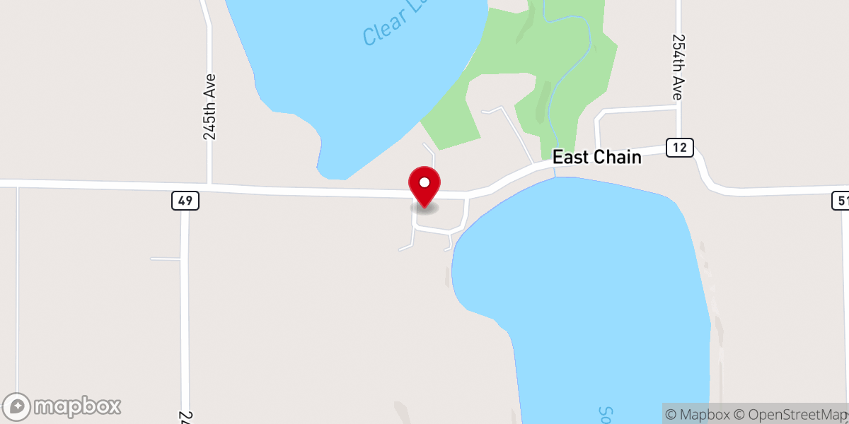 Map showing location of Holy Family Catholic Church