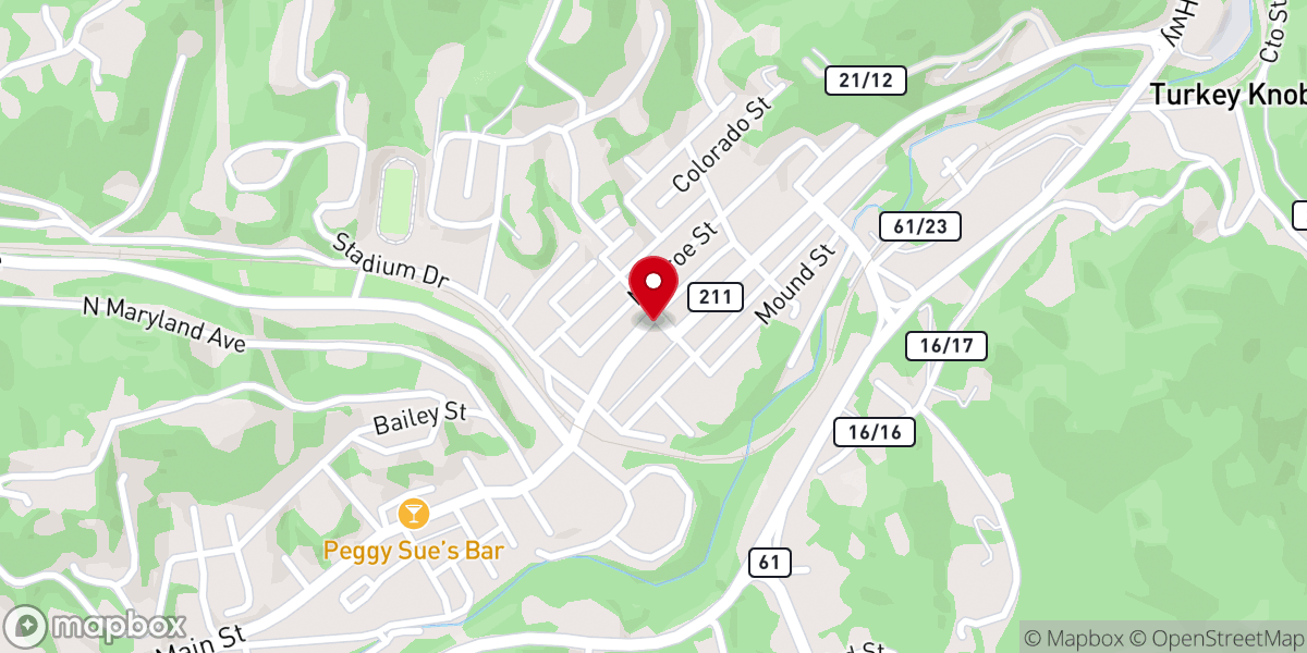 Map showing location of Mt Hope
