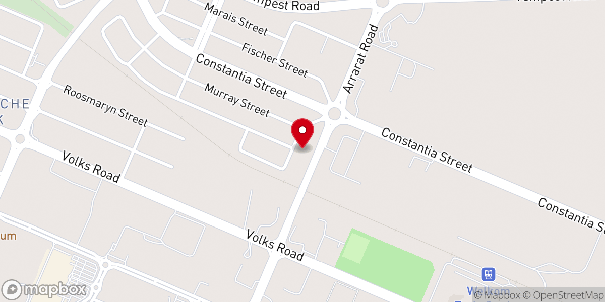 Map showing location of CRC Welkom