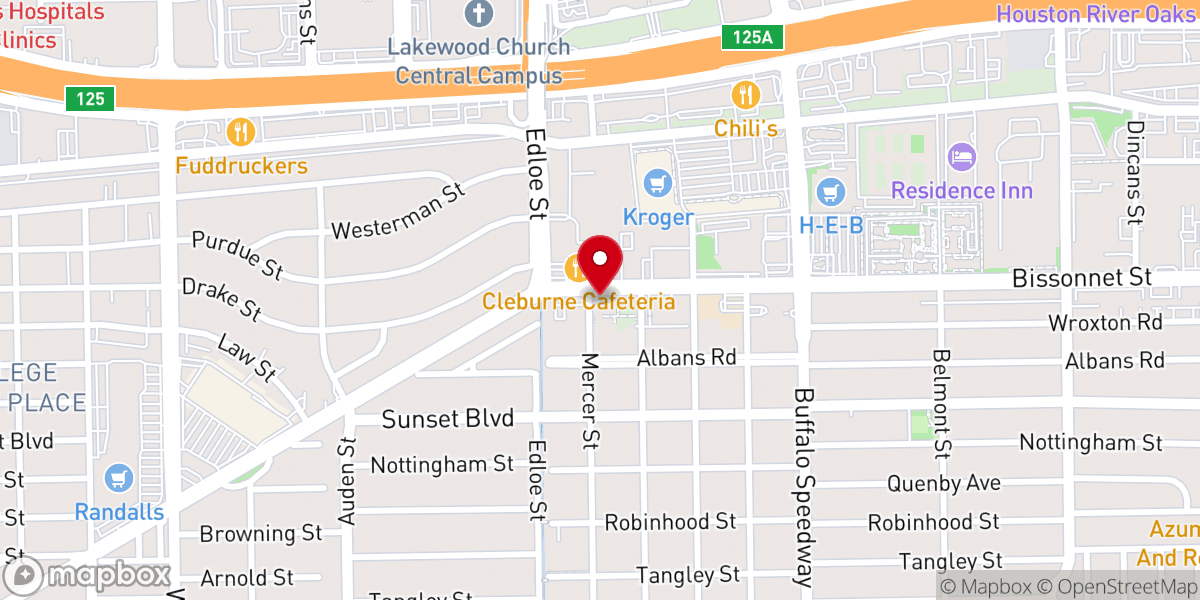 Map showing location of St George Orthodox Christian Church