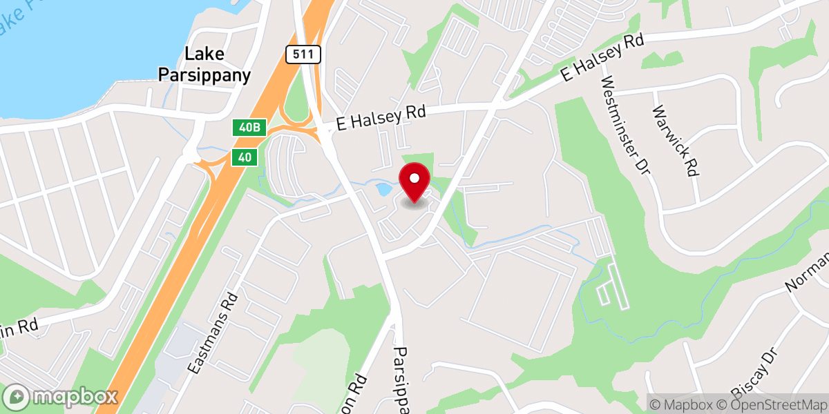 Map showing location of Church of Living Grace of New Jersey