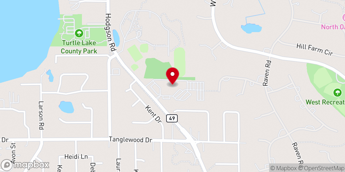 Map showing location of Incarnation Lutheran Church