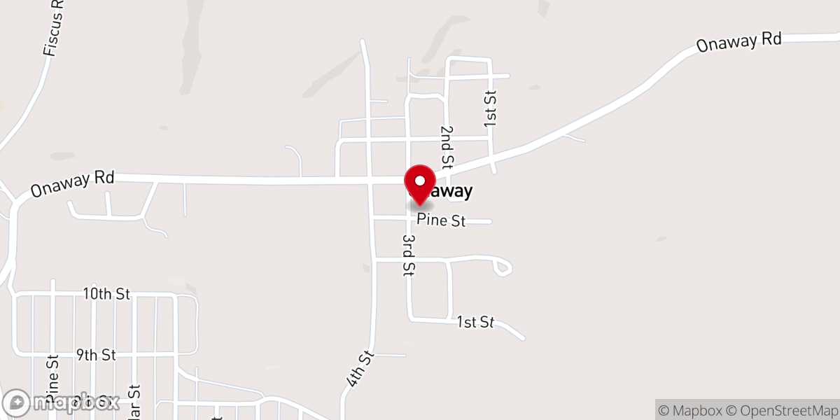 Map showing location of Faith Church