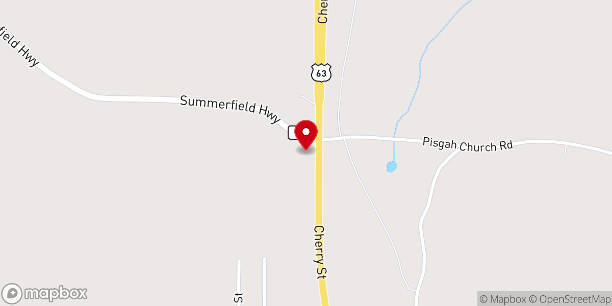 Map showing location of Abundant Life Holiness Church