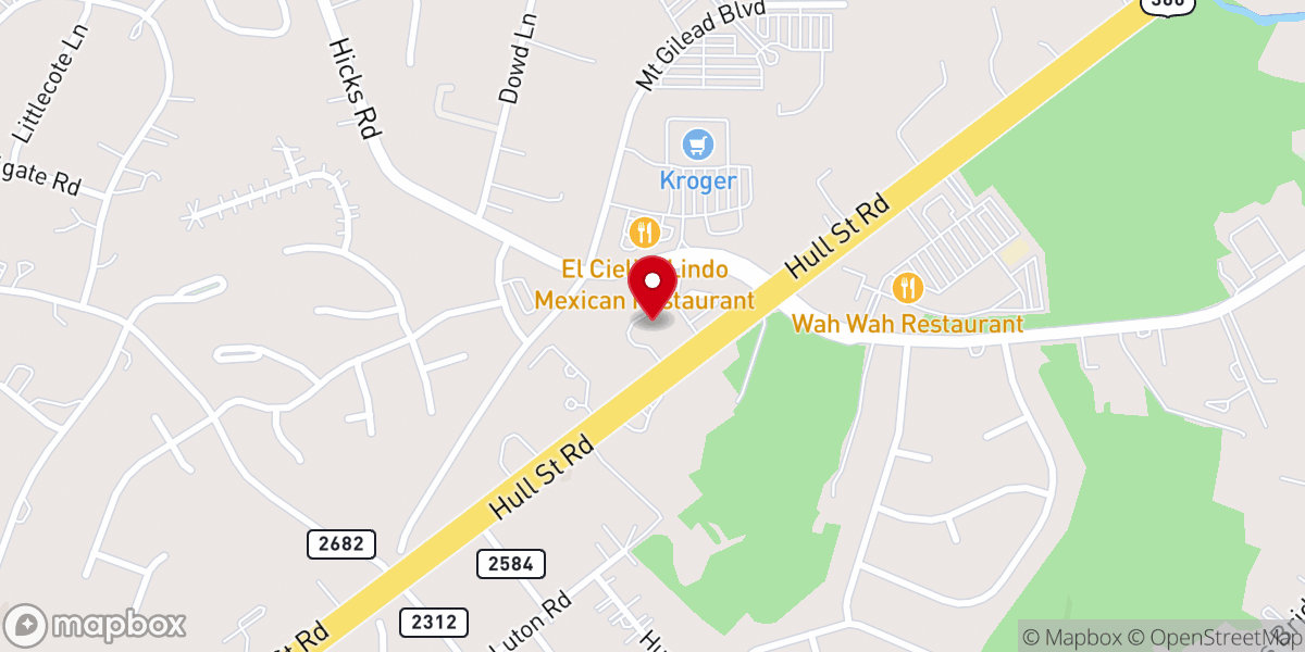 Map showing location of Lyndale Baptist Church