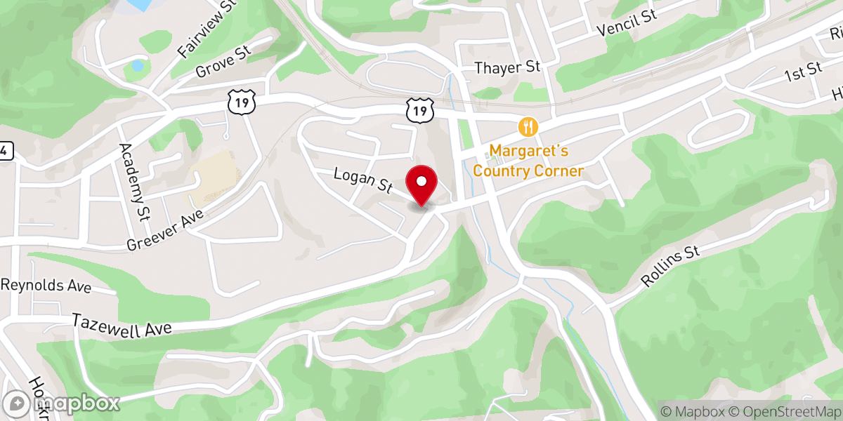 Map showing location of St Mary's Episcopal Church