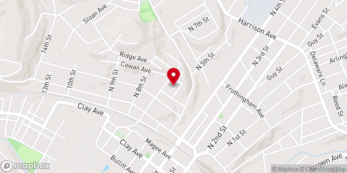 Map showing location of Sacred Heart School