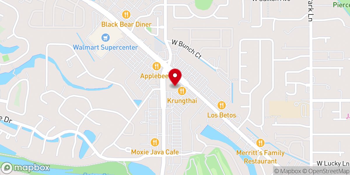 Map showing location of Christ Presbyterian Church