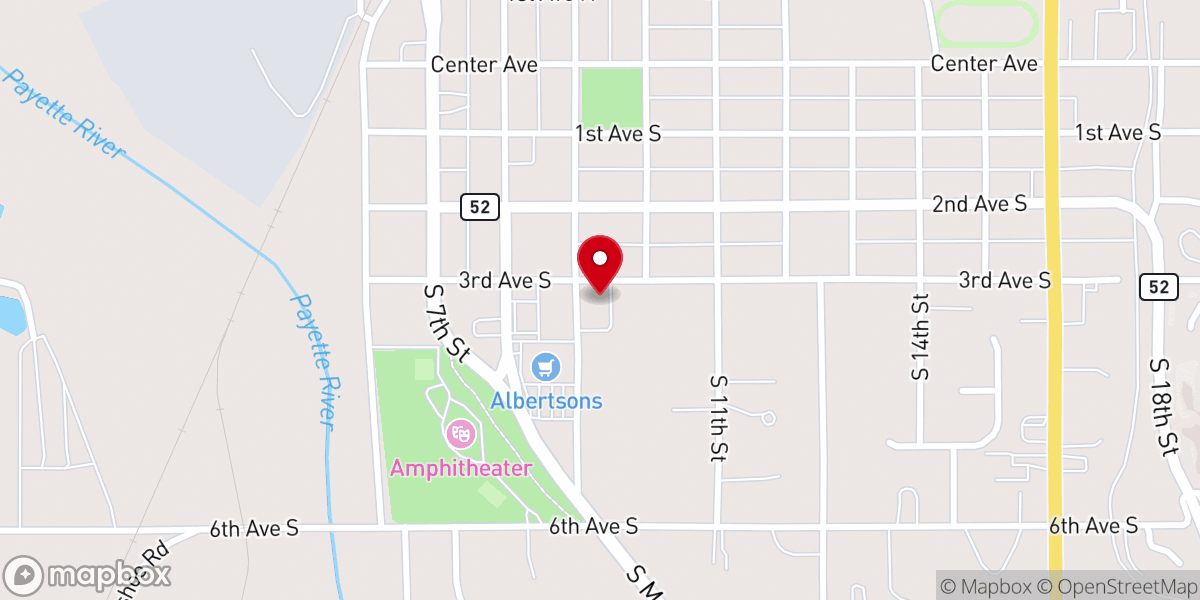 Map showing location of Payette Seventh-day Adventist Church