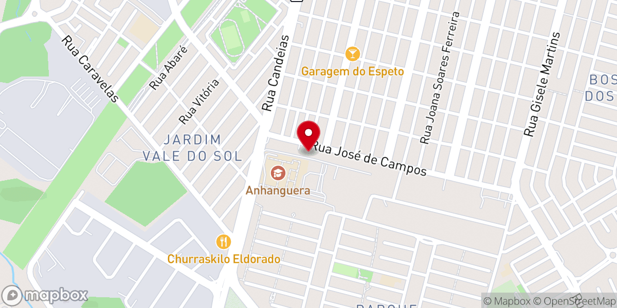 Map showing location of Igreja Batista Renovada