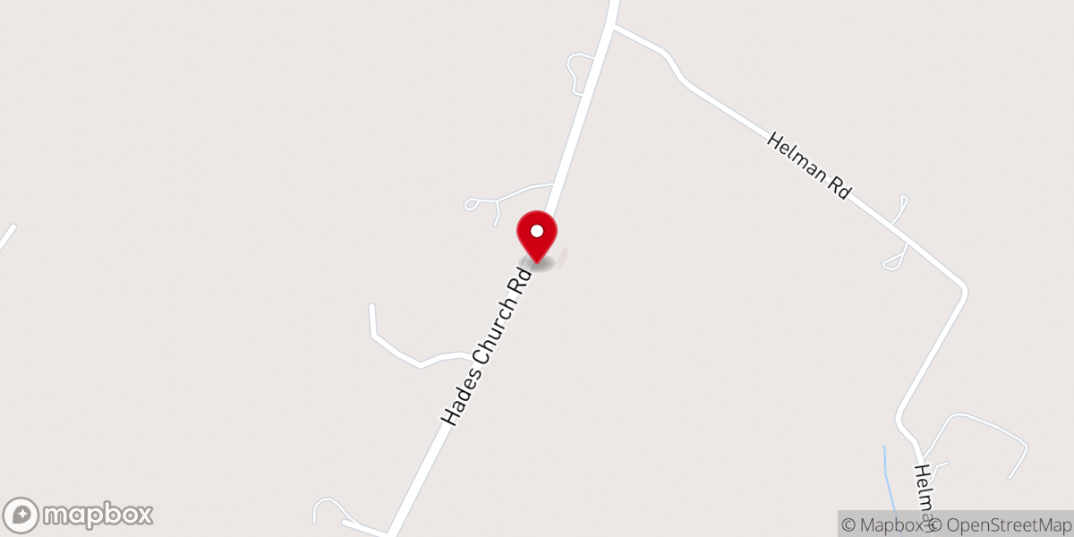 Map showing location of Hades Brethren Church