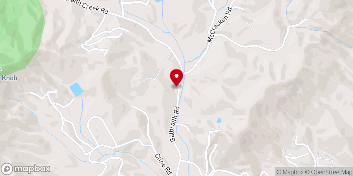 Map showing location of Galbreath Creek Missionary Baptist Church