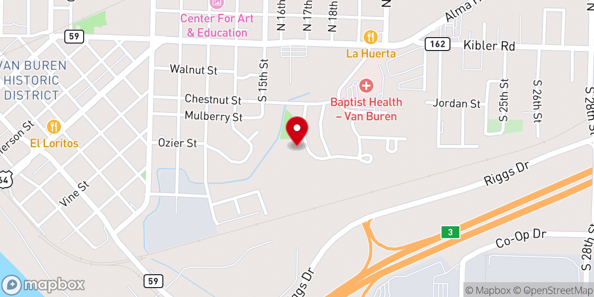 Map showing location of Iglesia Bautista Hispana Getsemani