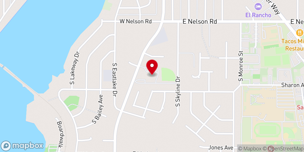 Map showing location of FamilySearch center