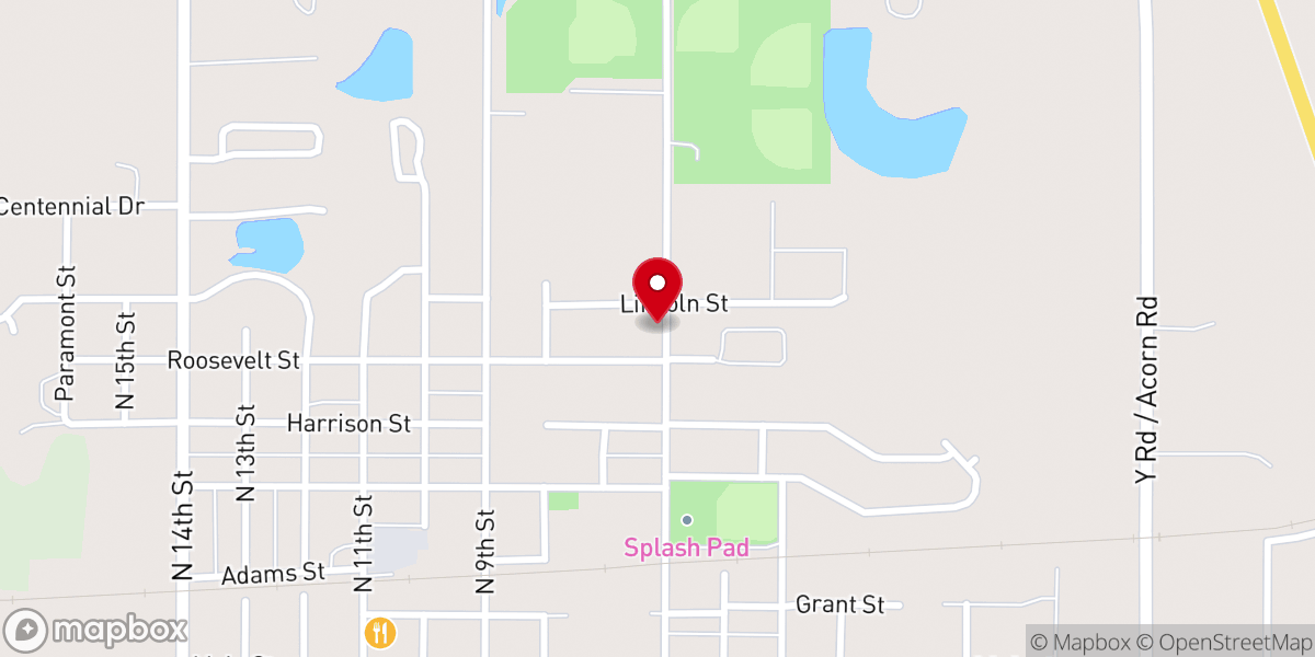 Map showing location of Twin Oaks Church EFCA