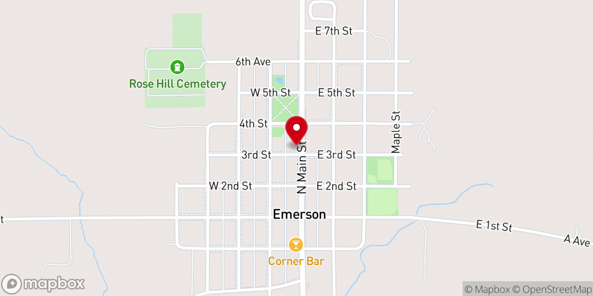 Map showing location of St Paul's Lutheran Church