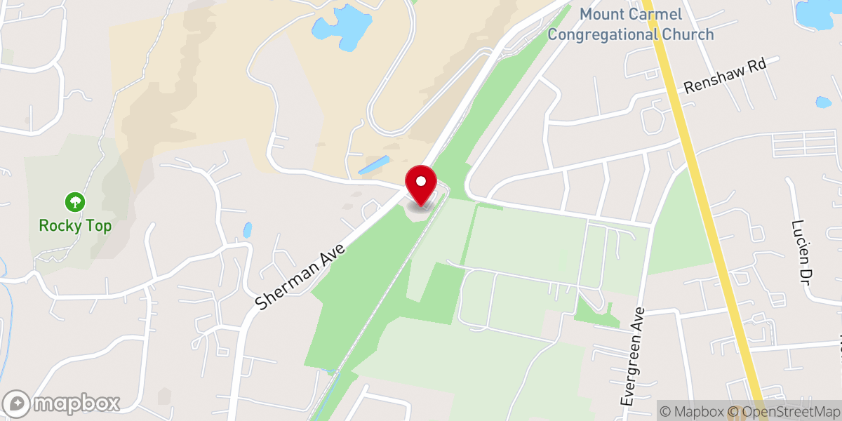 Map showing location of Cascade Fine Catering