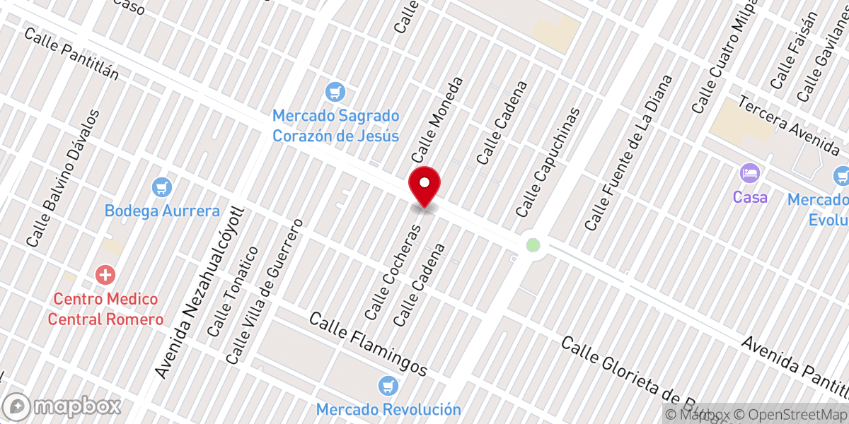 Map showing location of Hechos 1 8 Comunidad Cristiana