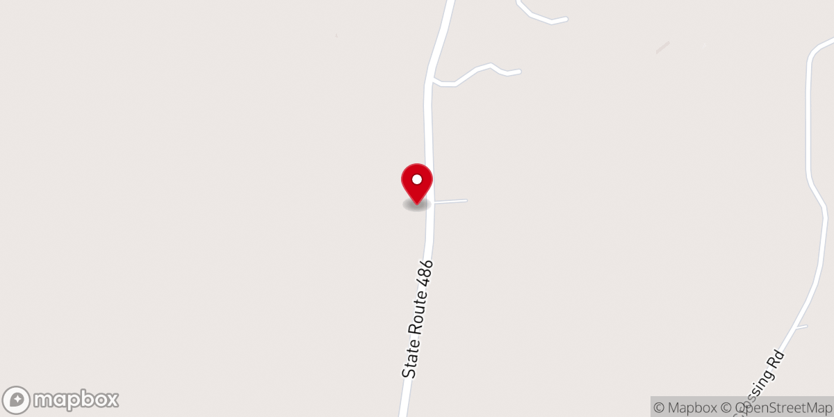 Map showing location of Coulee Bethel Baptist Church