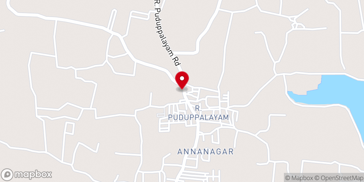 Map showing location of தூய விண்ணரசி அன்னை ஆலயம் (Assumption Church) - R.Pudupalayam.