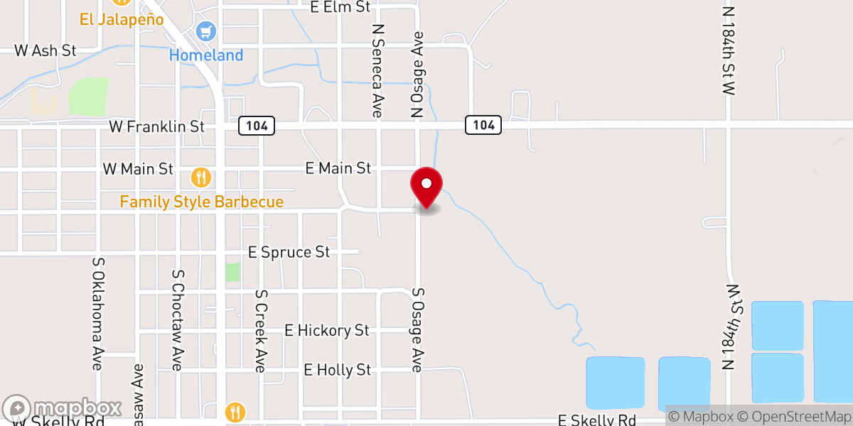 Map showing location of Soul Saving Sta & Outreach Center
